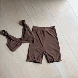 Skims Summer Mesh Two-Piece Lounge Set